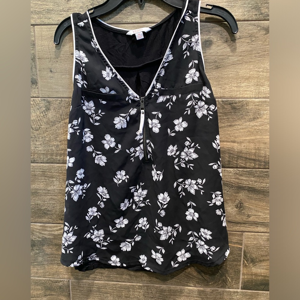 Candies Tank size xs 3/4 zipper front